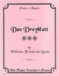 Das Dreyblatt-1 Pno 6 Hands piano sheet music cover